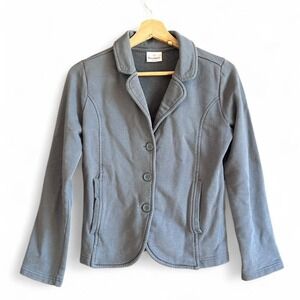 Hanna Andersson Cotton Gray Blazer Jacket Girls Size 150 / US 12